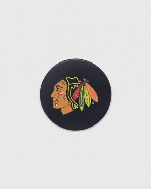 Black OVO Chicago Blackhawks Hockey Puck Accessories | PV33-T6ZY