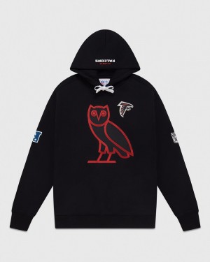 Black OVO NFL Atlanta Falcons OG Hoodie Sweaters | MT43-A0QX