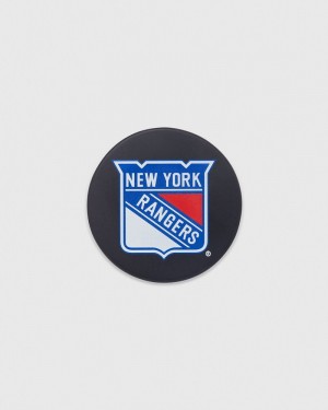 Black OVO New York Rangers Hockey Puck Accessories | EF54-W9GP