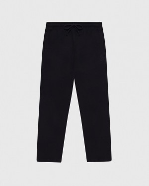 Black OVO Open Hem Sweatpant Bottoms | JI15-J8GA