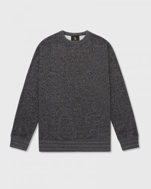 Black OVO Speckle Fleece Crewneck Sweaters | NS81-M7KG