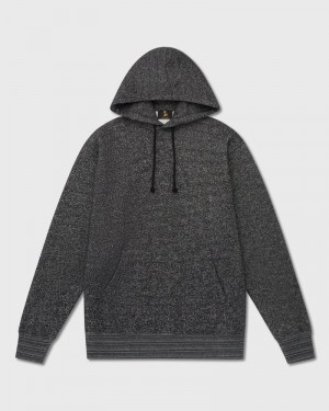 Black OVO Speckle Fleece Hoodie Sweaters | JK29-V7VB