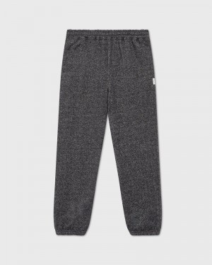 Black OVO Speckle Fleece Relaxed Fit Sweatpant Bottoms | VZ94-W2FA