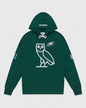 Green OVO NFL Philadelphia Eagles OG Hoodie Sweaters | KC76-Q2BH