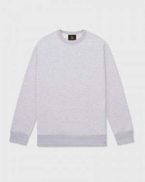 Grey OVO Speckle Fleece Crewneck Sweaters | NR68-M8PW