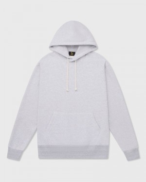 Grey OVO Speckle Fleece Hoodie Sweaters | DC56-F0JI