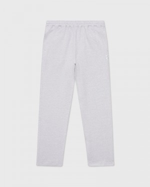 Grey OVO Speckle Fleece Open Hem Sweatpant Bottoms | VH39-K5NI