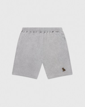 Heather Grey OVO Classic Sweatshort Bottoms | HQ81-W5YJ