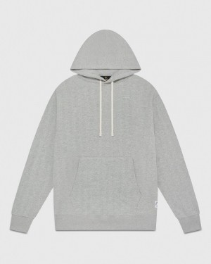 Heather Grey OVO Herringbone Hoodie Sweaters | FF34-X1DZ