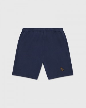 Navy OVO Classic Sweatshort Bottoms | ZI21-H6GS