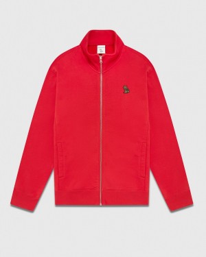 Red OVO Classic Full-Zip Track Jacket Sweaters | FV05-T8FG