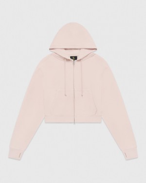 Rose Smoke OVO Full Zip Hoodie Sweaters | SX11-O7ZP