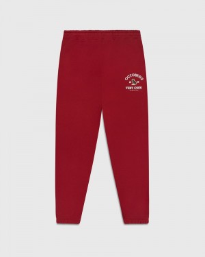 Scarlet OVO Collegiate Sweatpant Bottoms | KB91-Y8DX