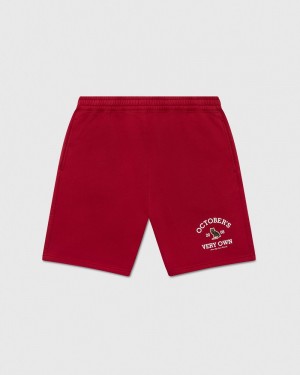 Scarlet OVO Collegiate Sweatshort Bottoms | YA99-Y8SO