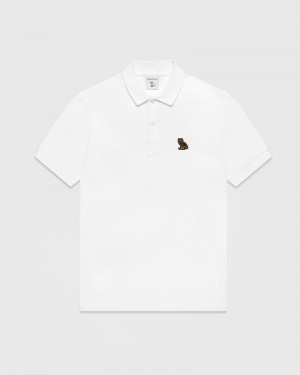 White OVO Classic Polo Tops | GH58-B7XQ