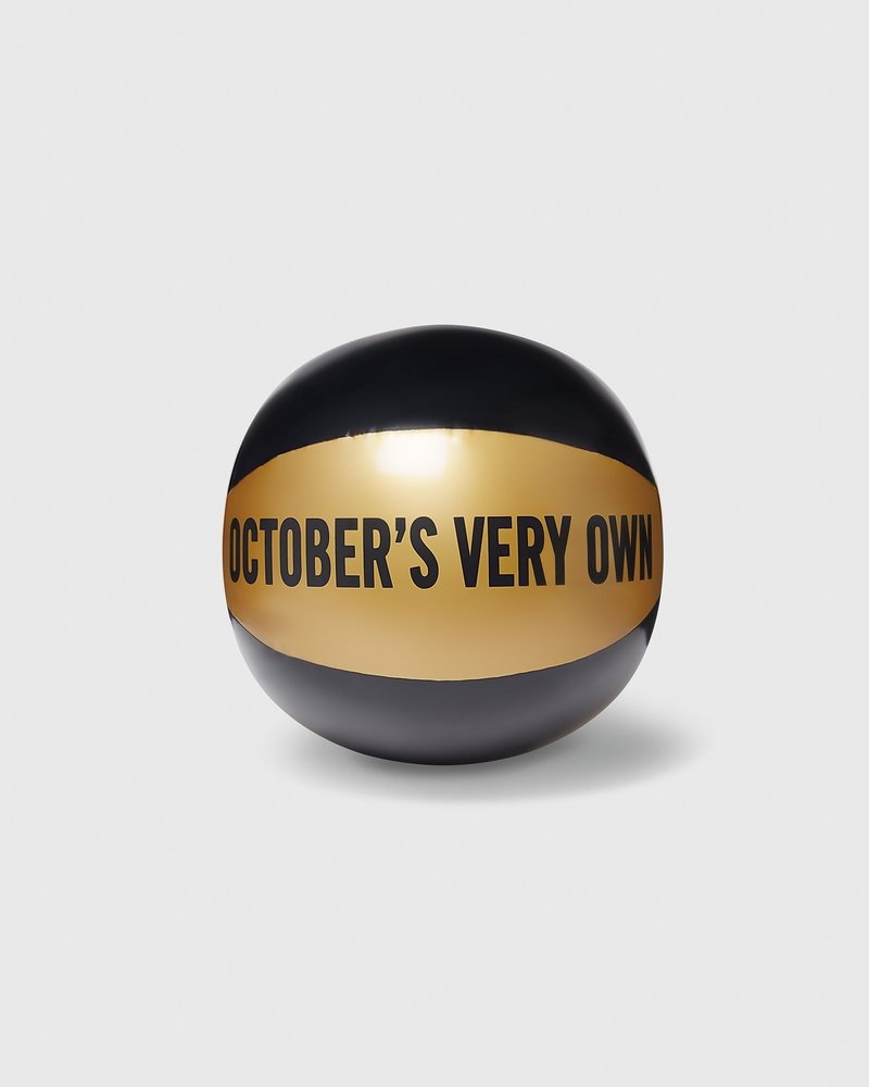 Black/Gold OVO Inflatable Beach Ball Accessories | XP10-O7SS