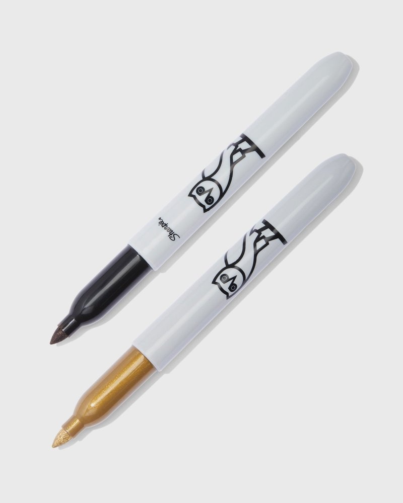 Black/Gold OVO Sharpie 2 Pack Accessories | YG29-X0GT