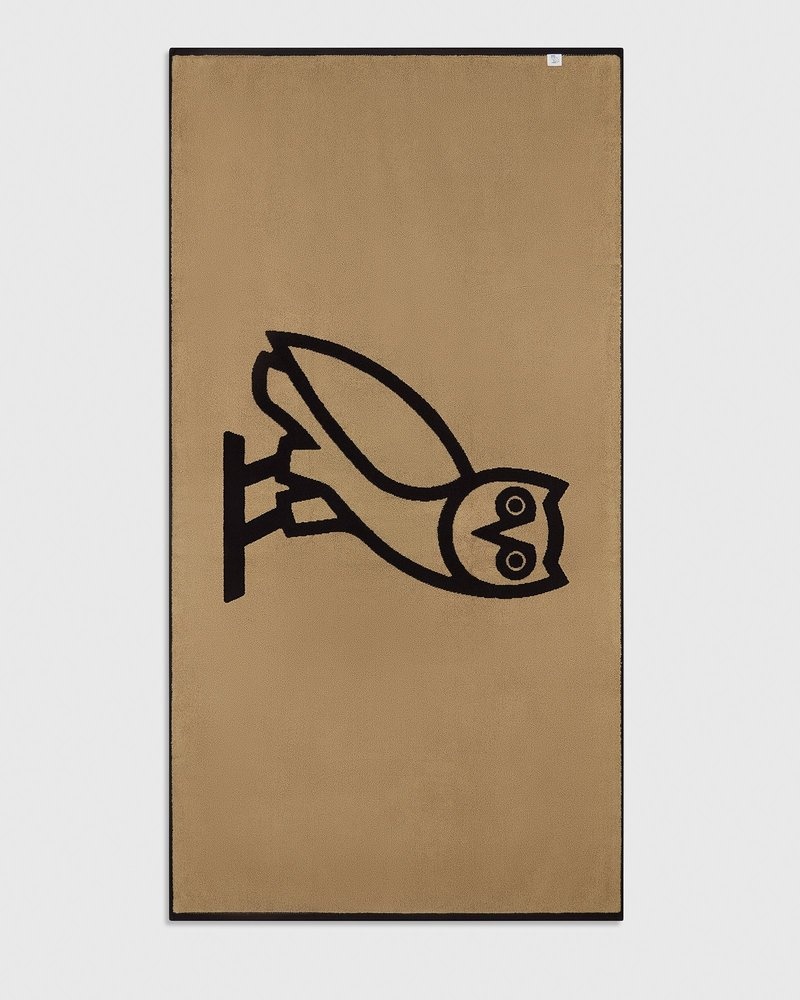 Black OVO Beach Towel Accessories | GC20-U9BP