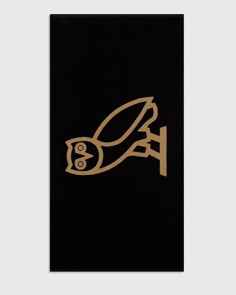 Black OVO Beach Towel Accessories | GC20-U9BP