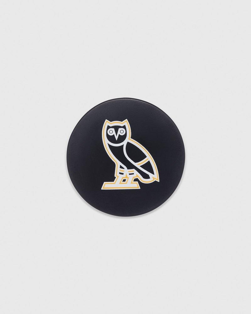 Black OVO Boston Bruins Hockey Puck Accessories | KF20-Z6PA