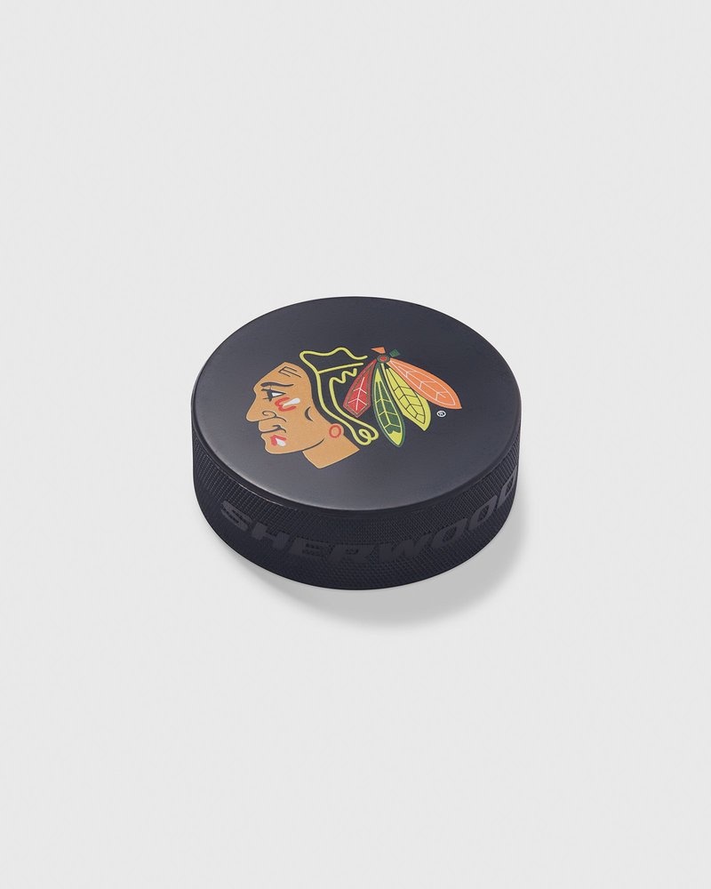 Black OVO Chicago Blackhawks Hockey Puck Accessories | PV33-T6ZY