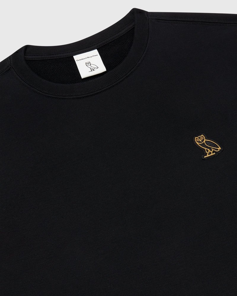 Black OVO Classic Crewneck Sweaters | LN49-G5BF