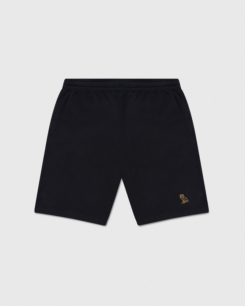 Black OVO Classic Sweatshort Bottoms | PD67-Y1ZY