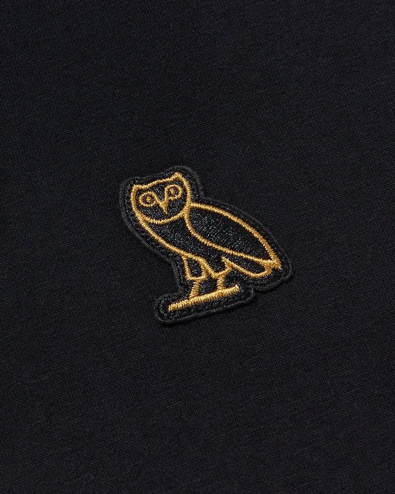 Black OVO Classic T-Shirt T-Shirts | AK22-S4CU