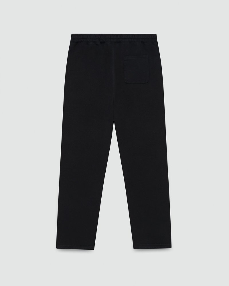 Black OVO Collegiate Open Hem Sweatpant Bottoms | UA51-Z6OQ