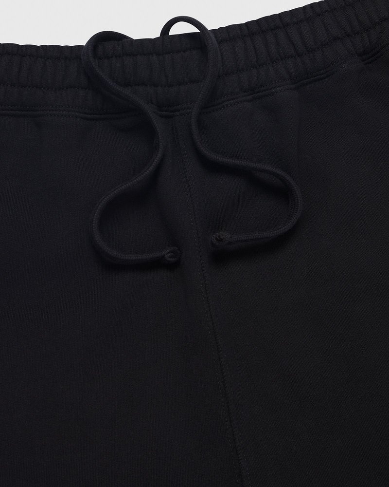 Black OVO Collegiate Open Hem Sweatpant Bottoms | UA51-Z6OQ