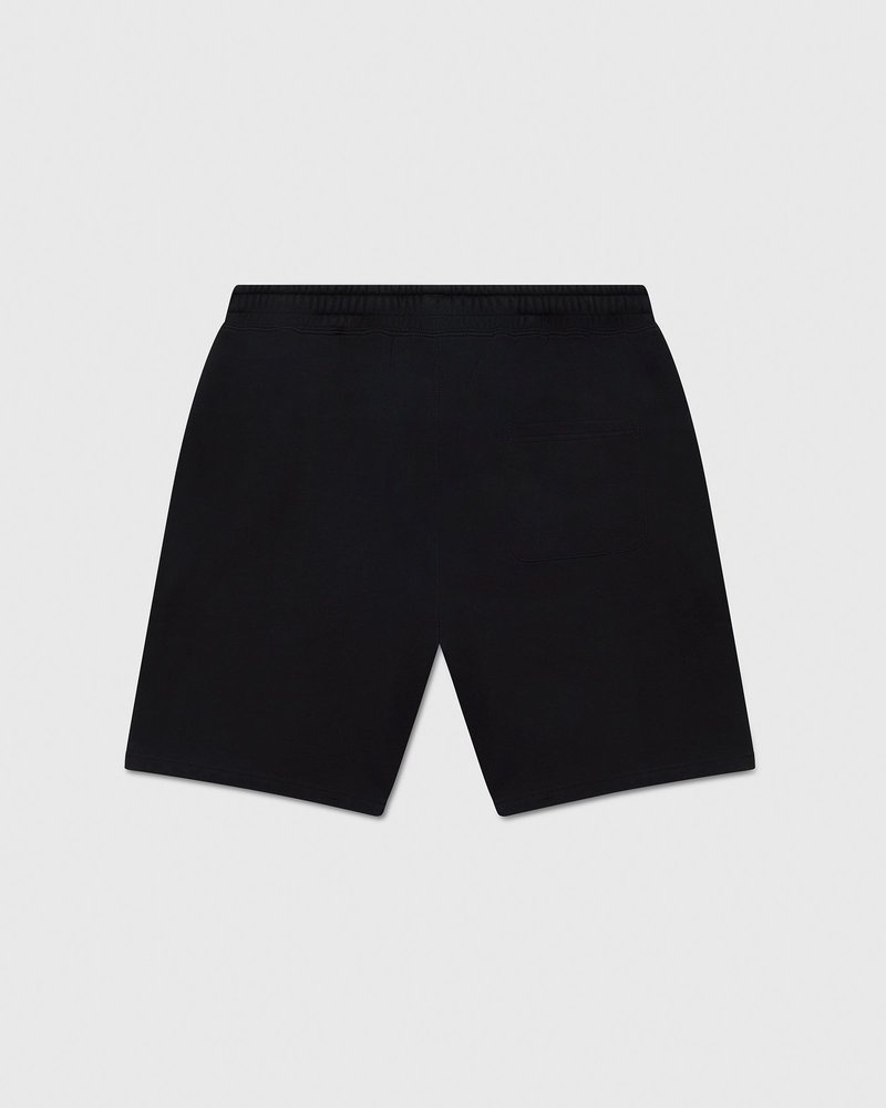 Black OVO Collegiate Sweatshort Bottoms | YD01-E9GU