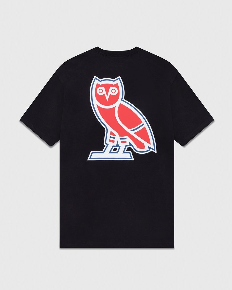 Black OVO Montreal Canadiens T-Shirt T-Shirts | CX14-H6YV