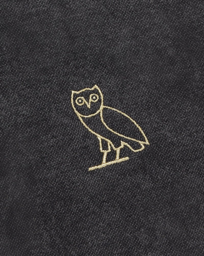 Black OVO Muskoka Garment Dyed Full-Zip Hoodie Sweaters | EL40-D0LX