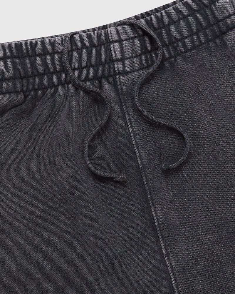 Black OVO Muskoka Garment Dyed Open Hem Sweatpant Bottoms | ZX05-L1IO