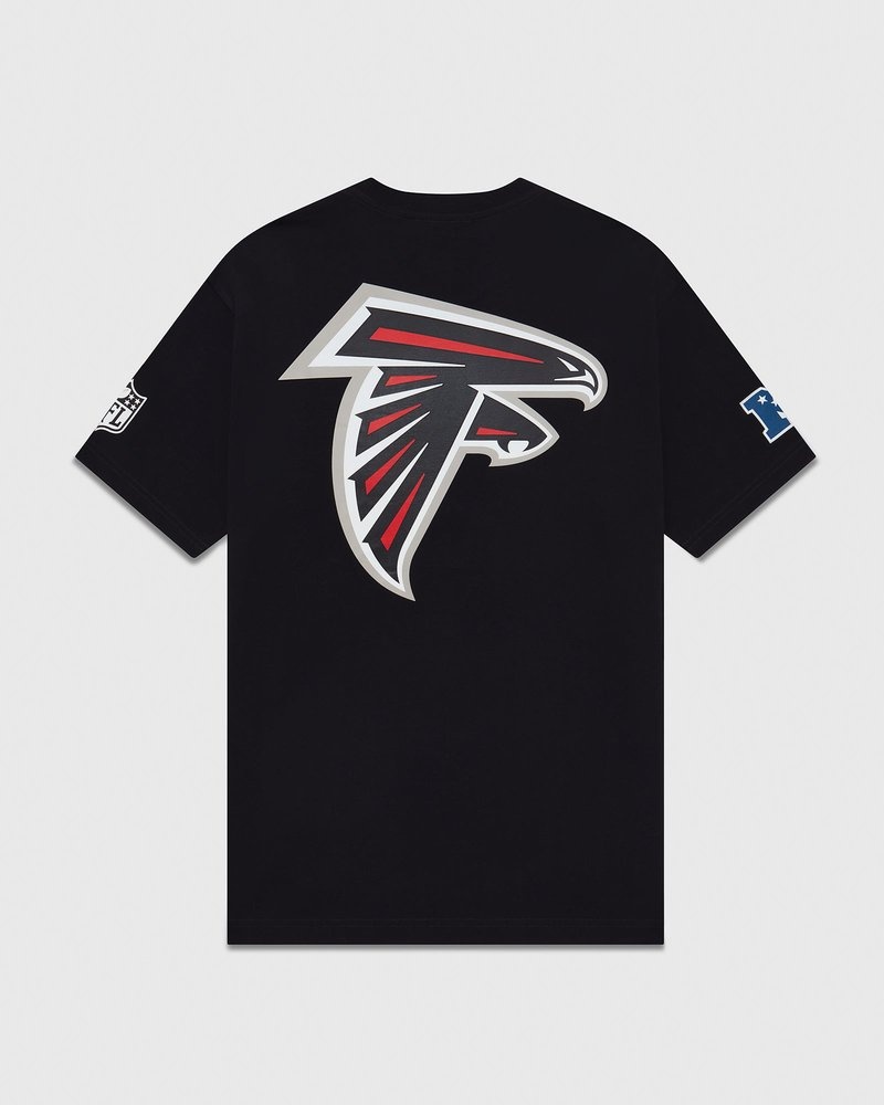 Black OVO NFL Atlanta Falcons Game Day T-Shirt T-Shirts | YK63-N8PY