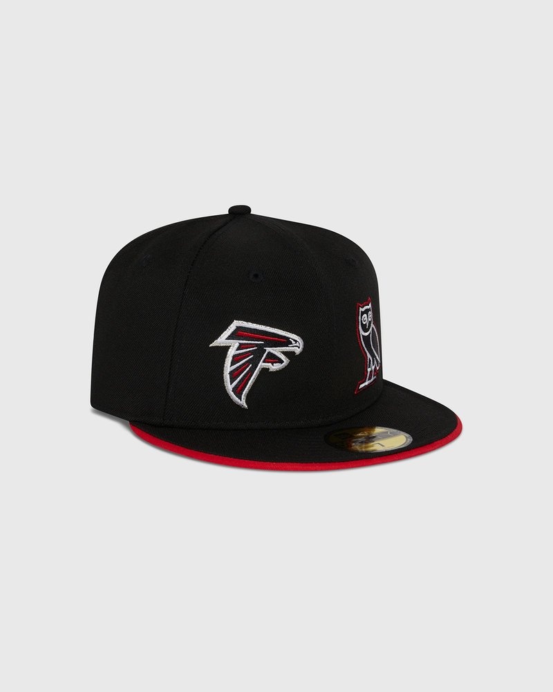 Black OVO NFL Atlanta Falcons New Era 59Fifty Fitted Cap Headwear | UV69-B7MY