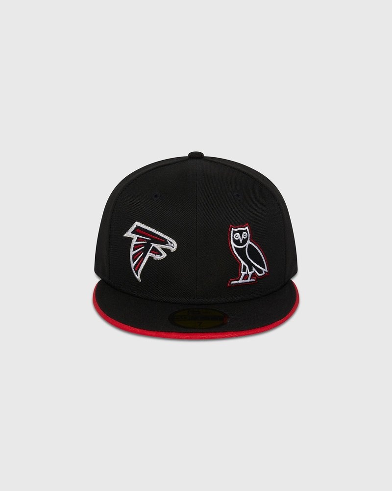 Black OVO NFL Atlanta Falcons New Era 59Fifty Fitted Cap Headwear | UV69-B7MY