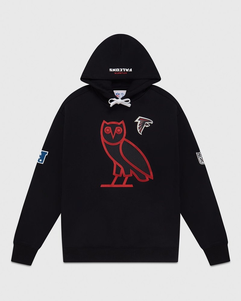 Black OVO NFL Atlanta Falcons OG Hoodie Sweaters | MT43-A0QX