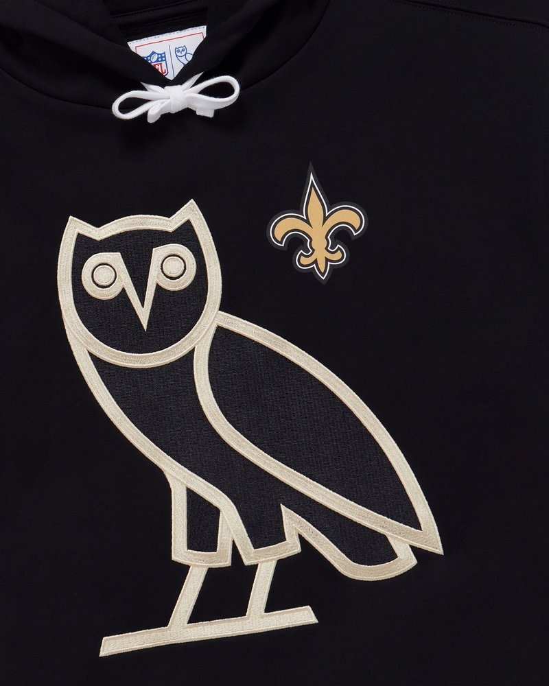 Black OVO NFL New Orleans Saints OG Hoodie Sweaters | AV13-G3VS