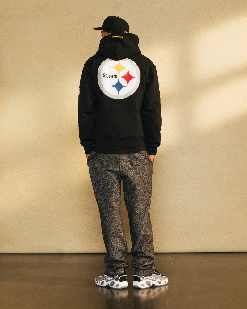 Black OVO NFL Pittsburgh Steelers OG Hoodie Sweaters | QW81-T7TP