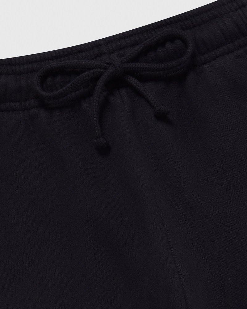 Black OVO Open Hem Sweatpant Bottoms | JI15-J8GA