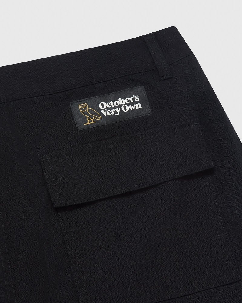 Black OVO Ripstop Cargo Pant Bottoms | LK08-S4KC