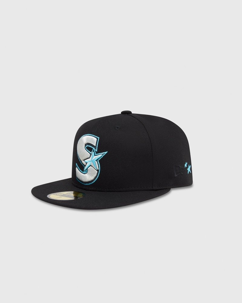 Black OVO SSS New Era 59Fifty Cap Headwear | WT98-R5DJ