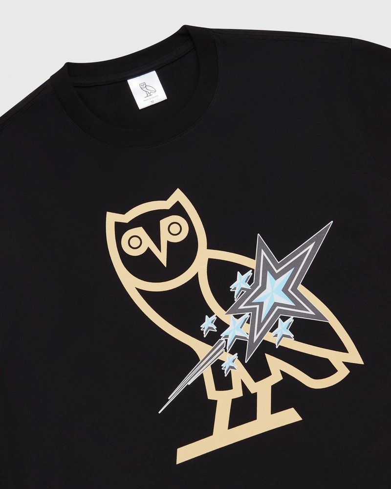 Black OVO SSS T-Shirt T-Shirts | TQ32-S7YD