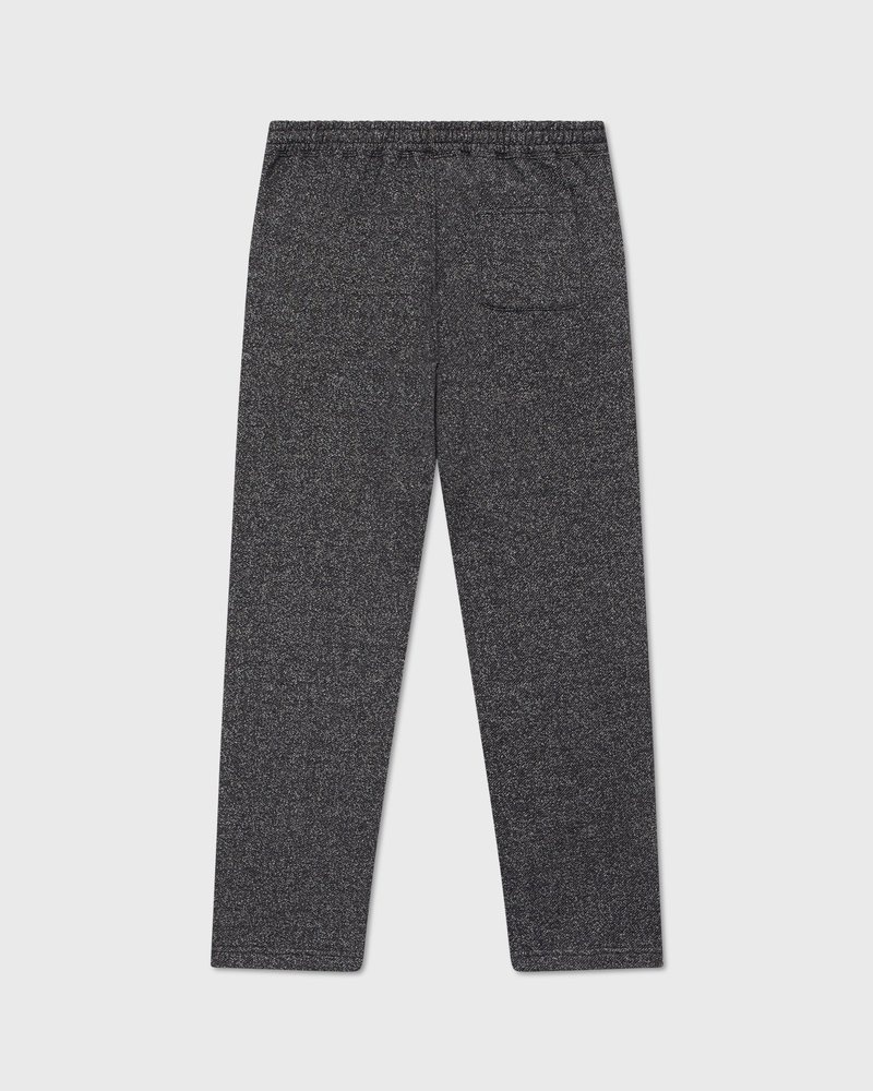 Black OVO Speckle Fleece Open Hem Sweatpant Bottoms | KI12-R0CA