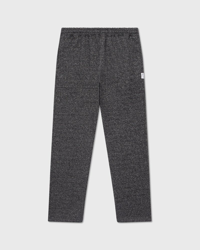 Black OVO Speckle Fleece Open Hem Sweatpant Bottoms | KI12-R0CA