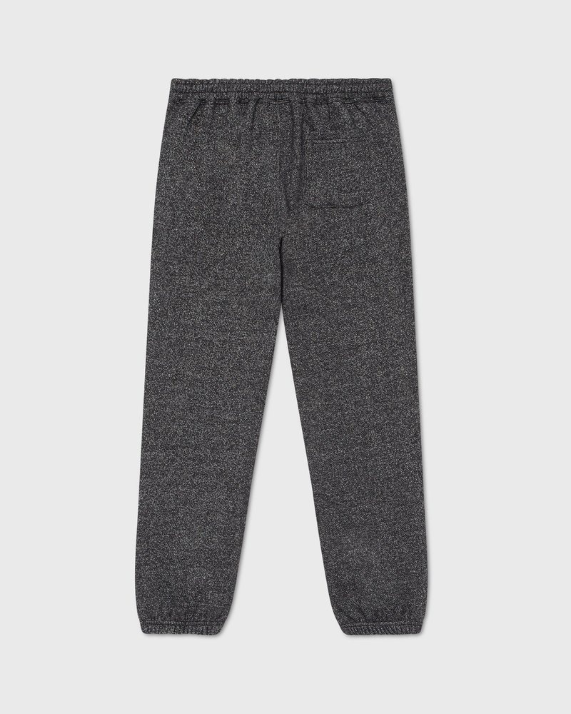 Black OVO Speckle Fleece Relaxed Fit Sweatpant Bottoms | VZ94-W2FA