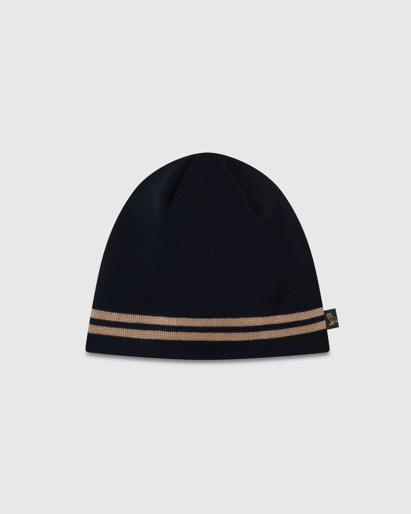 Black OVO Striped Beanie Headwear | TG23-Q7HA