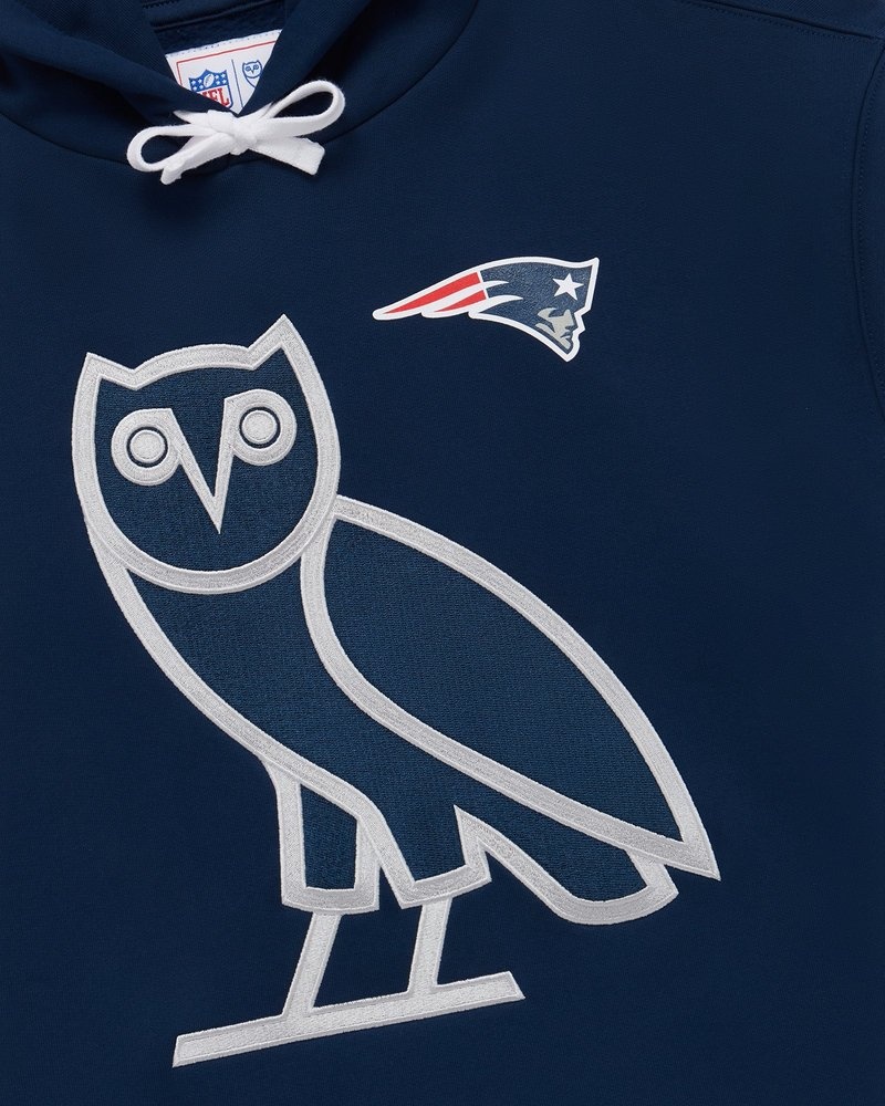 Blue OVO NFL New England Patriots OG Hoodie Sweaters | NG59-B4OA