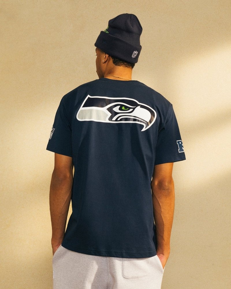 Blue OVO NFL Seattle Seahawks Game Day T-Shirt T-Shirts | TI54-S8LS